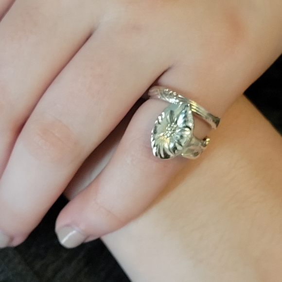 1885 Tiffany & Company Morning Glory Spoon Ring in Sterling Silver #53 - Picture 12 of 13